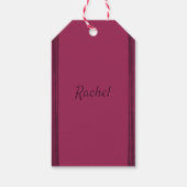 Personalisiertes Mulberry-Muster Geschenkanhänger (Rückseite)