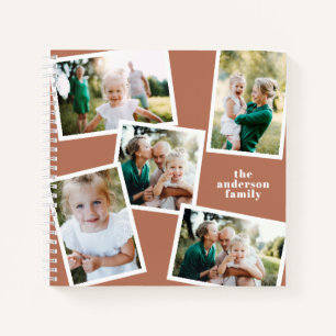 Personalisiertes Multi-Foto Terracotta Notizblock