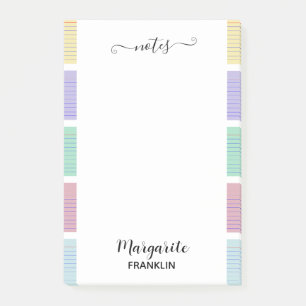 Personalisiertes Multicolor Zuhause Office Post-it Klebezettel