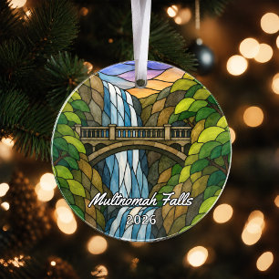 Personalisiertes Multnomah Falls Acryl-Ornament, C Ornament