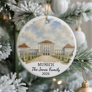 Personalisiertes Münchner Keramik-Ornament, Benutz Keramik Ornament