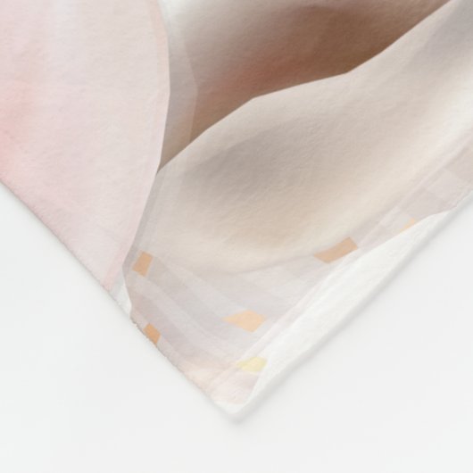 Personalisiertes Muschelmuster Fleecedecke (Ecke)