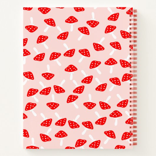 Personalisiertes Mushroom-Notebook Notizblock (Rückseite)