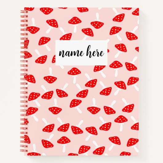 Personalisiertes Mushroom-Notebook Notizblock (Vorderseite)
