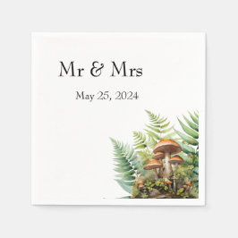 Personalisiertes Mushroom Paper Napkins Serviette