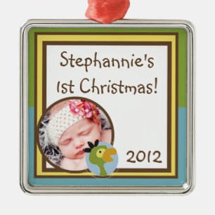 Personalisiertes MUSIK DUSCHE Tales Safari Silbernes Ornament