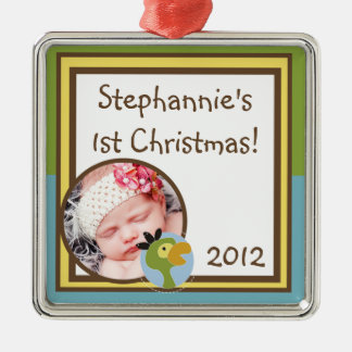 Personalisiertes MUSIK DUSCHE Tales Safari Silbernes Ornament