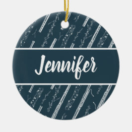 Personalisiertes Musikgeschenk für Bassoon Player Keramik Ornament