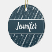 Personalisiertes Musikgeschenk für Bassoon Player Keramik Ornament (Links)