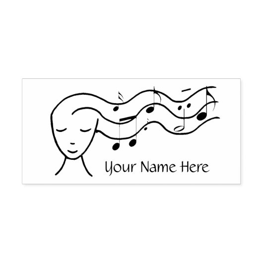 personalisiertes Musiklogo Permastempel (Design)