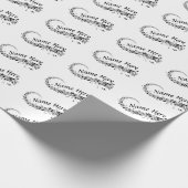 Personalisiertes Musikpackpapier in allen FARBEN Geschenkpapier (Ecke)