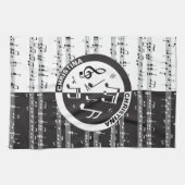 Personalisiertes Musikstück Geschirrtuch (Horizontal)