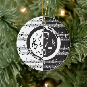 Personalisiertes Musikstück Keramik Ornament
