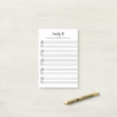 Personalisiertes Musiktheater Post-it Klebezettel (Auf Schreibtisch)