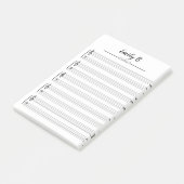 Personalisiertes Musiktheater Post-it Klebezettel (angewinkelt)