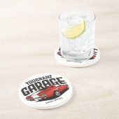 Personalisiertes Muskelwagen 1967 Garage Getränkeuntersetzer (Seite)