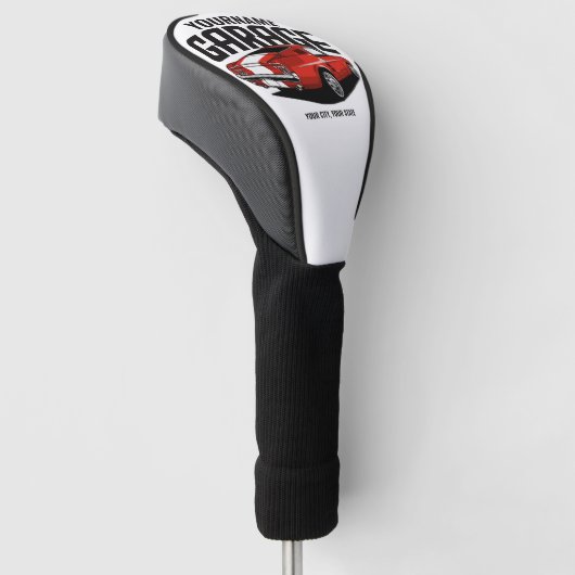 Personalisiertes Muskelwagen 1967 Garage Golf Headcover (angewinkelt)
