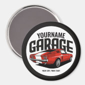 Personalisiertes Muskelwagen 1967 Garage Magnet (Vorderseite/Rückseite)