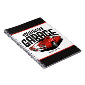 Personalisiertes Muskelwagen 1967 Garage Notizblock (Rechte Seite)