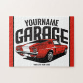 Personalisiertes Muskelwagen 1967 Garage Puzzle (Horizontal)