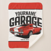 Personalisiertes Muskelwagen 1967 Garage Sherpadecke (Vorderseite)