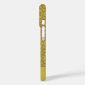 Personalisiertes Mustard Yellow Pattern Case-Mate iPhone Hülle (Rückseite / Links)