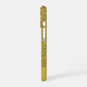 Personalisiertes Mustard Yellow Pattern iPhone 16 Hülle (Linke Seite)