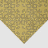 Personalisiertes Mustard Yellow Pattern Seidenpapier (Ausschnitt)