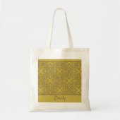 Personalisiertes Mustard Yellow Pattern Tragetasche (Vorne)