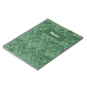 Personalisiertes Muster der grünen Blasenverpackun Notizblock (Linke Seite)