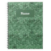 Personalisiertes Muster der grünen Blasenverpackun Notizblock (Vorderseite)