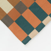 Personalisiertes Muster des geometrischen Karos im Fleecedecke (Ecke)