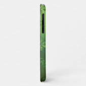 Personalisiertes Muster des grünen Gradient Leaf Case-Mate iPhone Hülle (Hinten/Links)