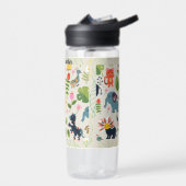 Personalisiertes Muster des Jungle Pastell Leaf Trinkflasche (Links)