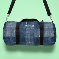 Personalisiertes Muster für blautexturierte Denim-