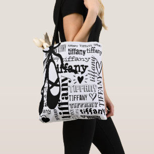 Personalisiertes Muster für den Namen von Ballet-T Tasche