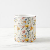 Personalisiertes Muster für Gouache Meadow Blume Kaffeetasse (Mittel)