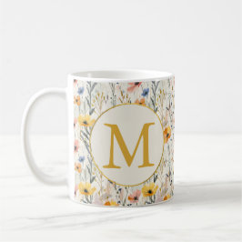 Personalisiertes Muster für Gouache Meadow Blume Kaffeetasse