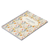 Personalisiertes Muster für Gouache Meadow Blume Notizblock (Linke Seite)