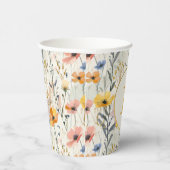 Personalisiertes Muster für Gouache Meadow Blume Pappbecher (Rechts)