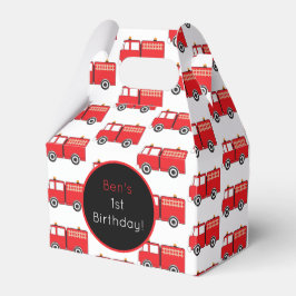 Personalisiertes Muster für rote LKW Geschenkschachtel