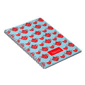 Personalisiertes Muster für rotes Teekanne und Cup Notizblock (Rechte Seite)