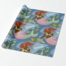 Personalisiertes Muster für schwarze Mermaid