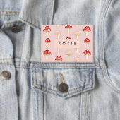 Personalisiertes Muster in Rosa Mushroom Button (Insitu)