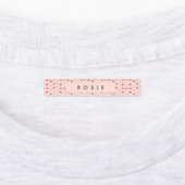 Personalisiertes Muster in Rosa Mushroom Etiketten (Befestigt)