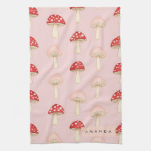 Personalisiertes Muster in Rosa Mushroom