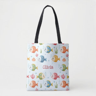 Personalisiertes Muster mit spielerischen tropisch Tasche