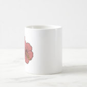 Personalisiertes Muster tropischer Hibiskus Kaffeetasse (Mittel)