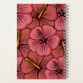 Personalisiertes Muster tropischer Hibiskus Notizblock (Rückseite)