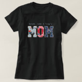 Personalisiertes Mutter-Faux-Patchwork T-Shirt (Design vorne)